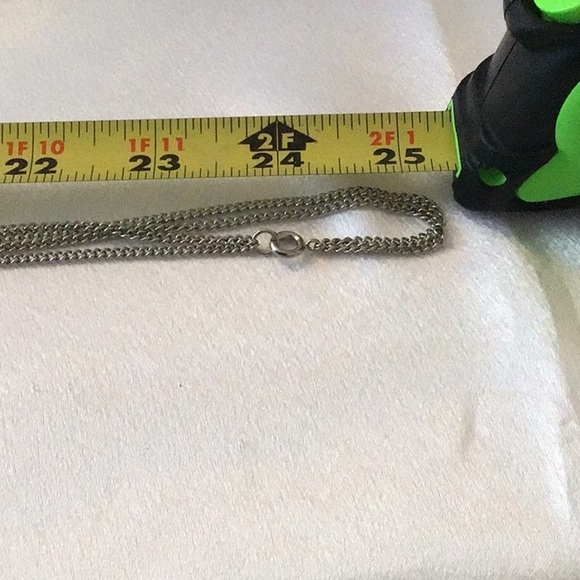 Chain necklace Silver tone long chain - Picture 4 of 4
